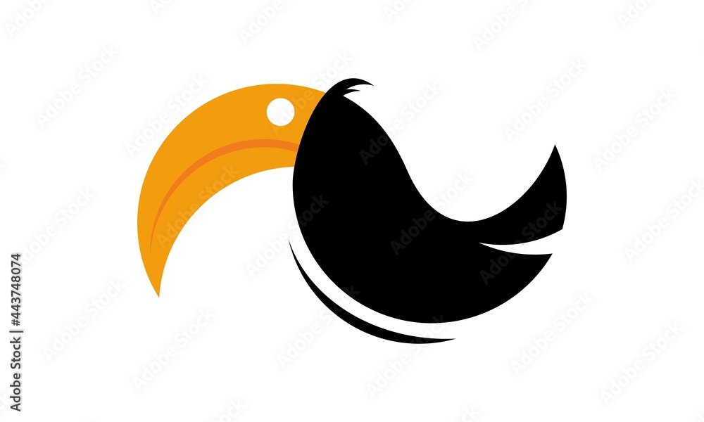 Fototapeta premium toucan bird vector icon