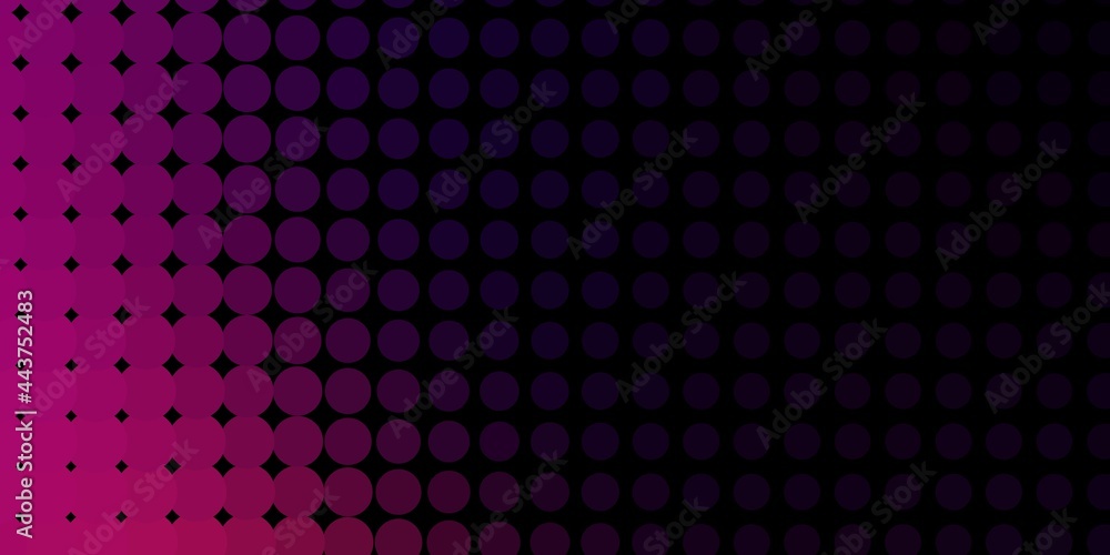 Dark Pink vector background with bubbles. Dark Pink vector background with bubbles.
