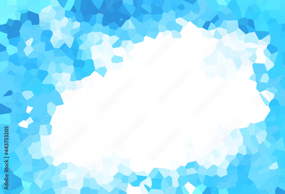ステンドグラス風カラフル背景イラスト素材 青 ブルー 夏 冬 Stock Illustration Adobe Stock