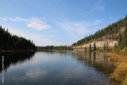 Calm Beaver Pond  Nordegg  Alberta