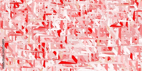 Light red vector background with triangles.