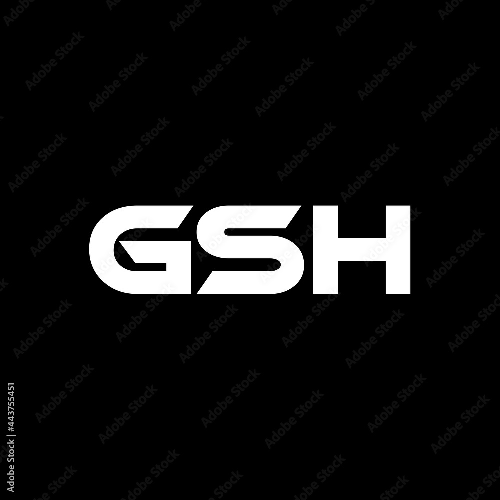 GSH letter logo design with white background in illustrator, vector logo modern alphabet font overlap style. calligraphy designs for logo, Poster, Invitation, etc. GSH letter logo design with white background in illustrator, vector logo modern alphabet font overlap style. calligraphy designs for logo, Poster, Invitation, etc.