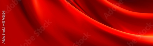 赤い布。ドレープ背景。高級感。ラグジュアリーなイメージ