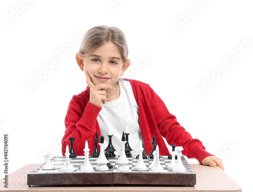 Cute little girl playing ch...