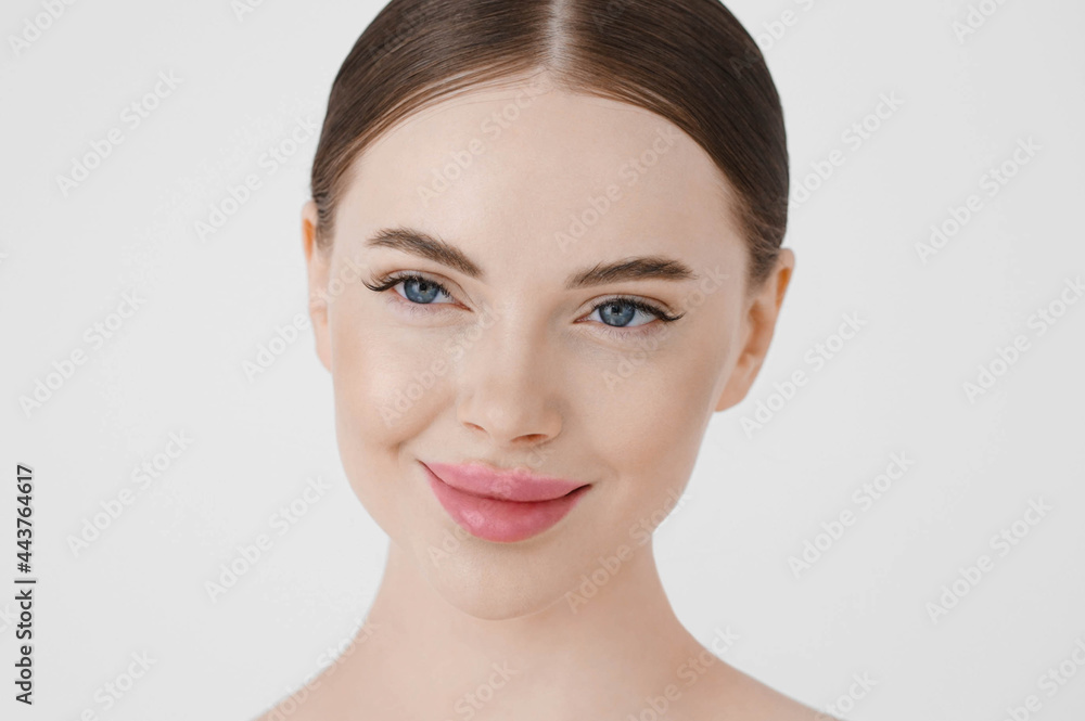 Beauty woman face healthy beautiful skin natural skin care close up Beauty woman face healthy beautiful skin natural skin care close up