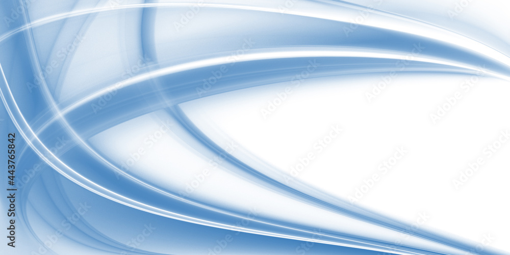 Fototapeta premium Abstract fractal blue pattern on a light background