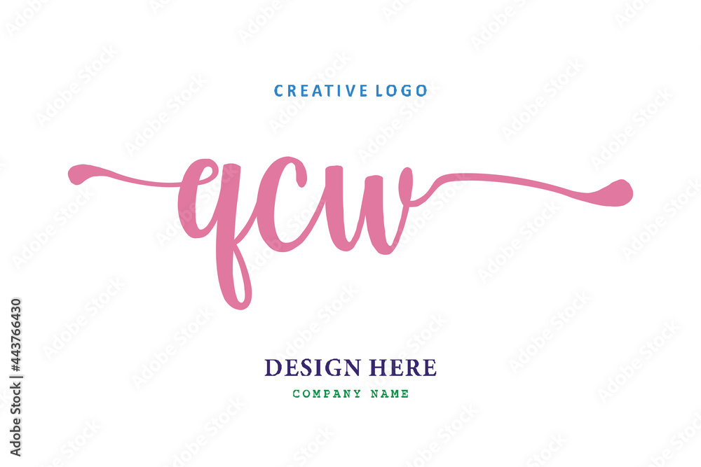 QCW lettering logo is simple, easy to understand and authoritative QCW lettering logo is simple, easy to understand and authoritative