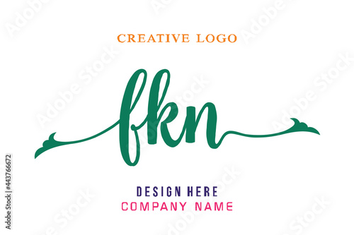 FKN lettering logo is simple, easy to understand and authoritative