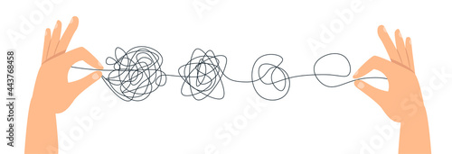 Psychotherapy hand drawn concept.