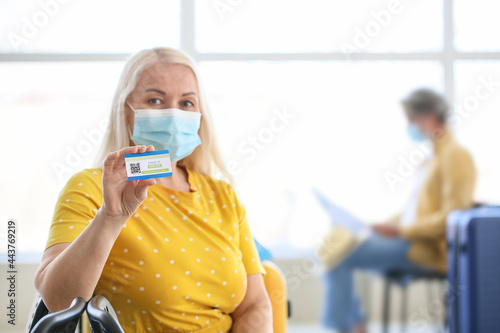 Senior female tourist with ...