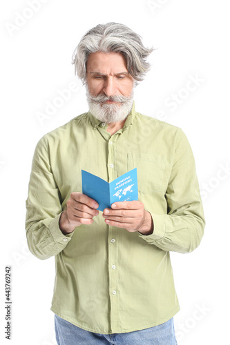 Senior man with immune pass...