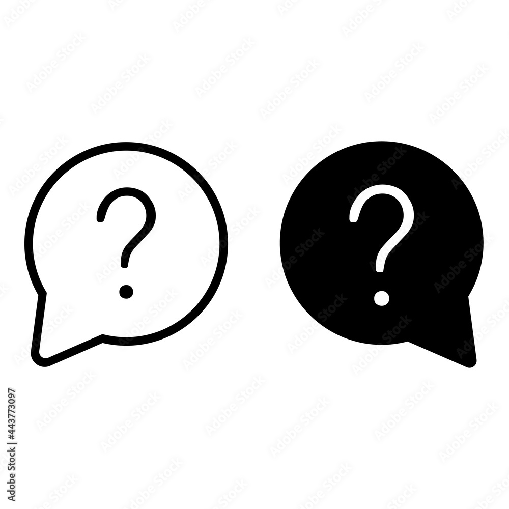 Question Related icon vector set. faq illustration sign collection. answer symbol or logo. Question Related icon vector set. faq illustration sign collection. answer symbol or logo.