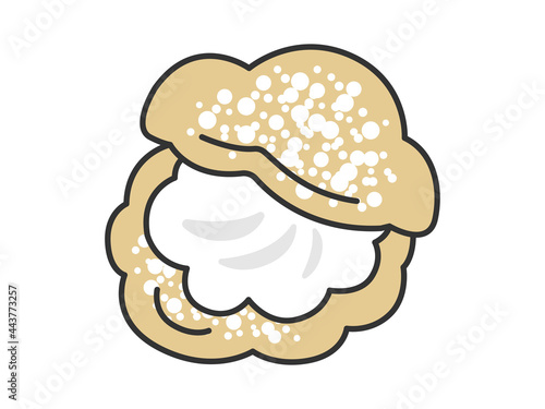 シュークリームのイラスト