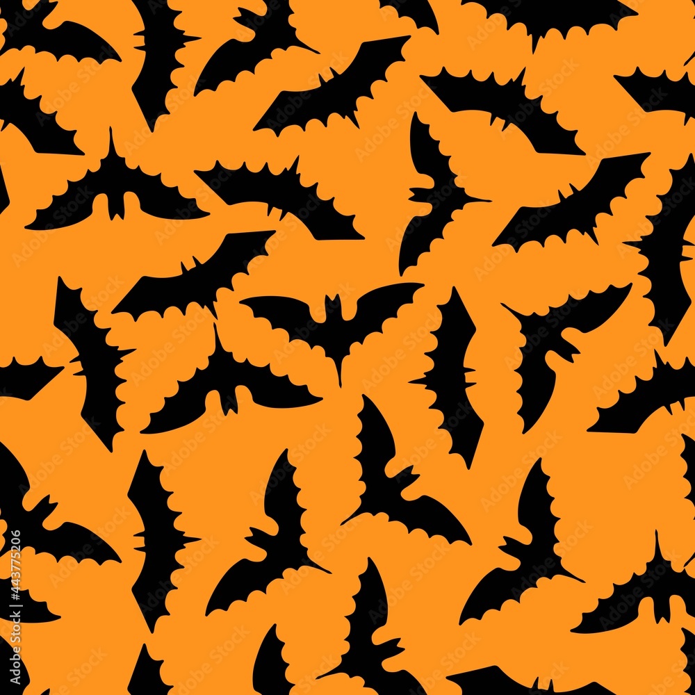 Simple background for Halloween. Bats seamless pattern. Vector illustration Simple background for Halloween. Bats seamless pattern. Vector illustration