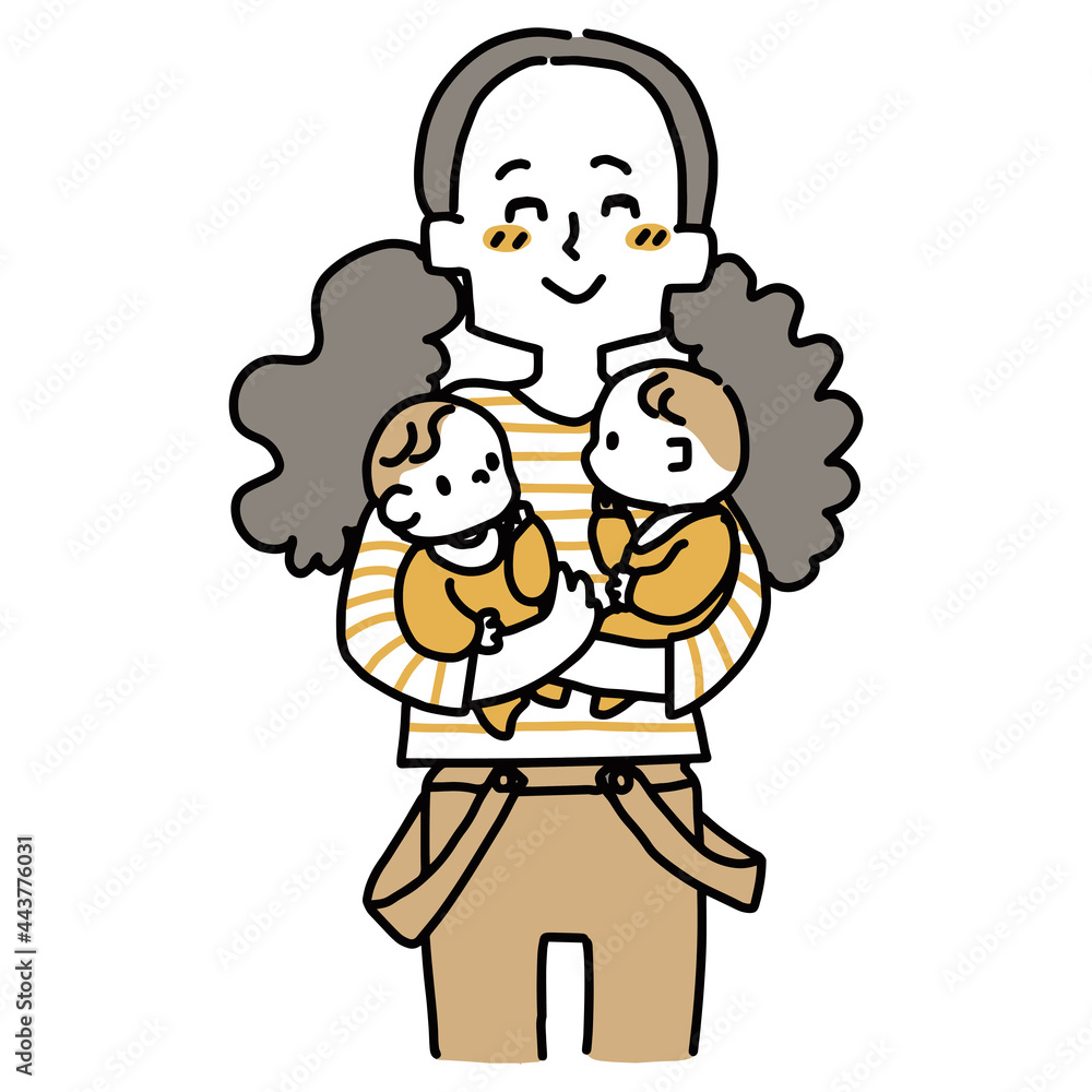 Fototapeta premium 双子のママ