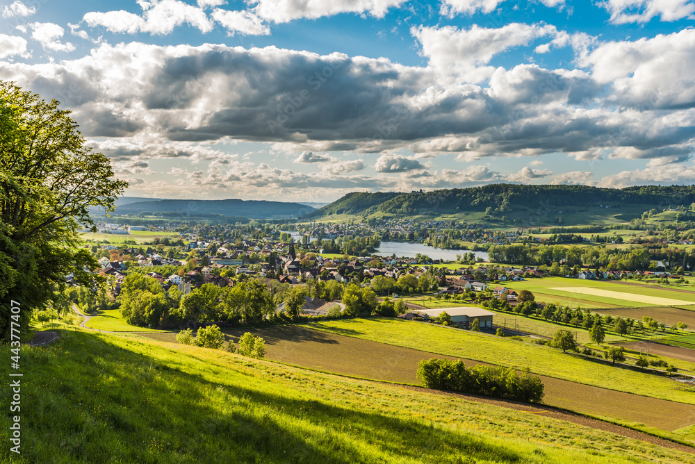 Blick auf Stein am Rhein, Kanton Schaffhausen, Schweiz Blick auf Stein am Rhein, Kanton Schaffhausen, Schweiz