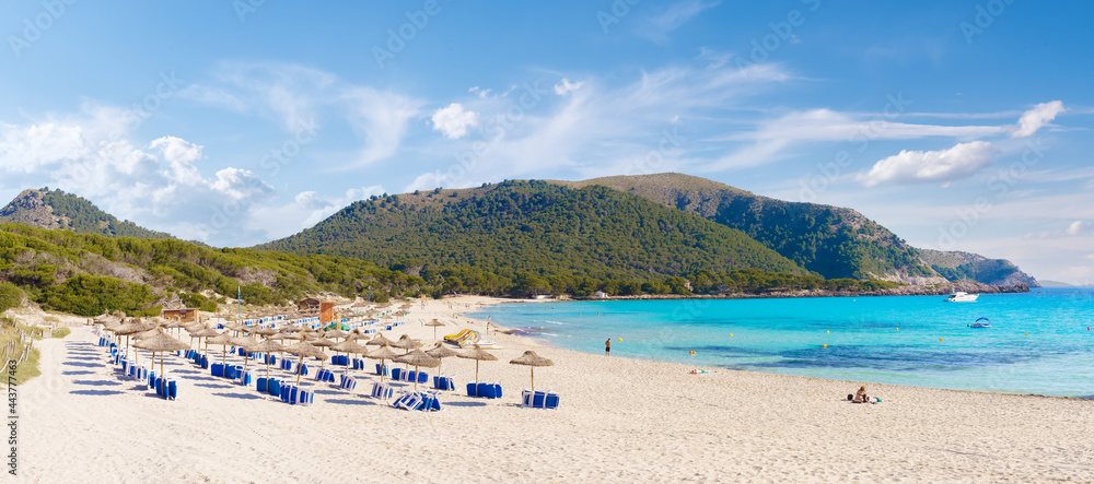 Landscape with Cala Agulla and beautiful coast at Cala Ratjada of Mallorca, Spain