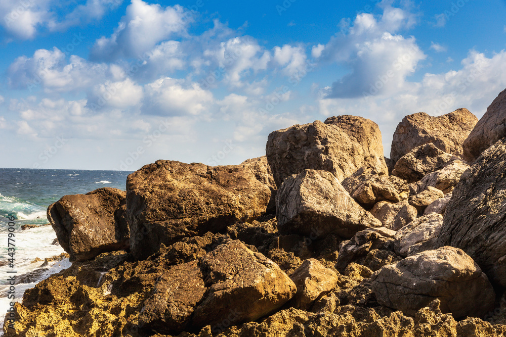 Coast of Mondello near Palermo on Sicily in Italy, Europe