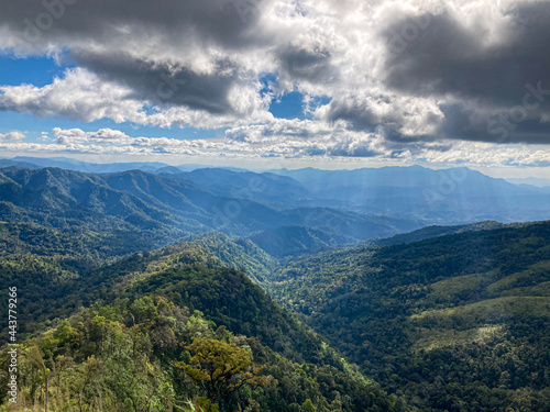 mountains and clouds