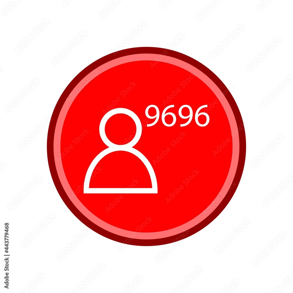 Stylish followers design and red frames vector Stylish followers design and red frames vector