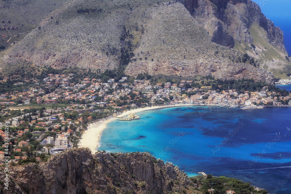 Fototapeta premium Capo Gallo near mondello on Sicily in Italy, Europe