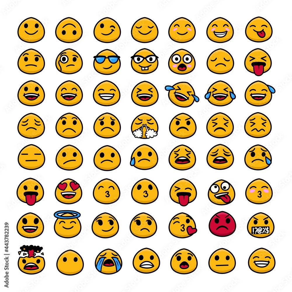 Set Emoji vector Various Free Vector Set Emoji vector Various Free Vector