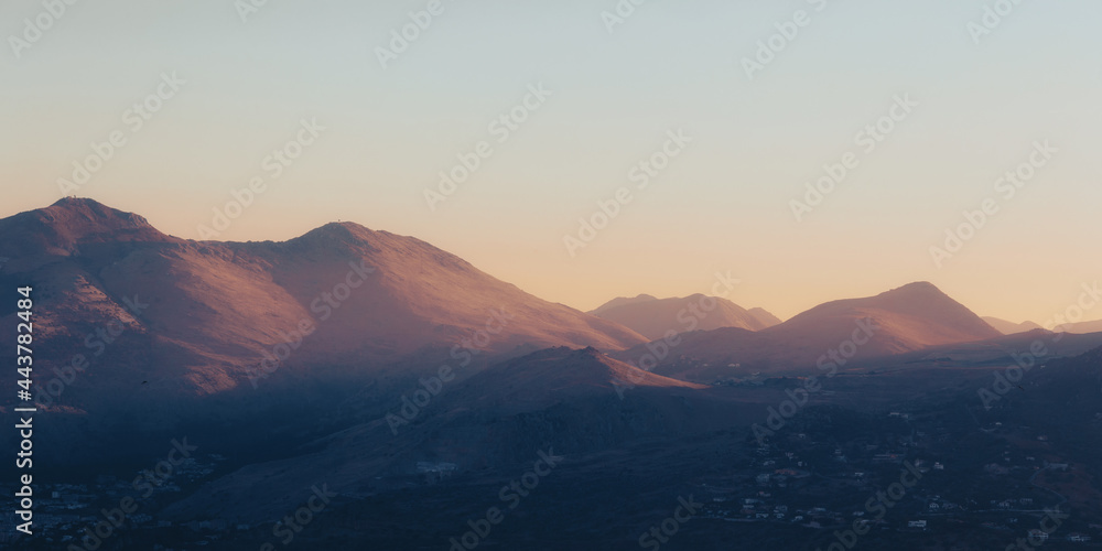 Summer Evening on the Monte Pellegrino Mountain near Palermo on Sicily in Italy, Europe