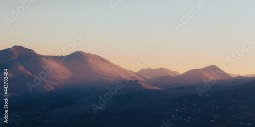 Summer Evening on the Monte Pellegrino Mountain near Palermo on Sicily in Italy, Europe