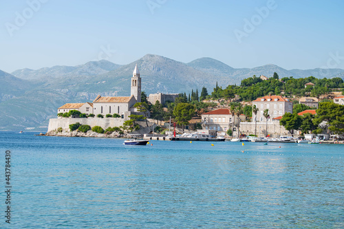 Fototapeta Naklejka Na Ścianę i Meble -  Lopud island in Croatia, Dubrovnik. Beautifull coast walk.