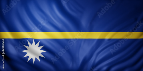 Nauru 3d flag