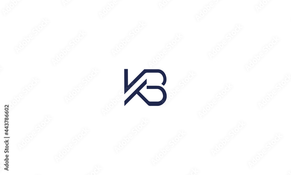 KB logo initial letter design template vector KB logo initial letter design template vector