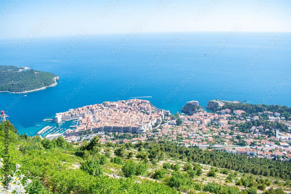 Dubrovnik old town and Lokrum island in Croatia