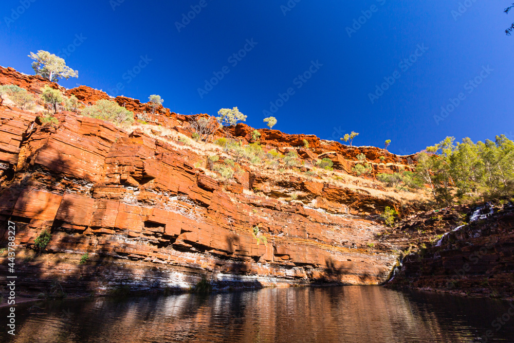 オーストラリア　西オーストラリア州にあるカリジニ国立公園のデイルズ渓谷とフォーテスキュー・フォールズ