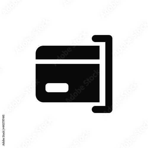 ATM withdrawal icon vector graphic illustration