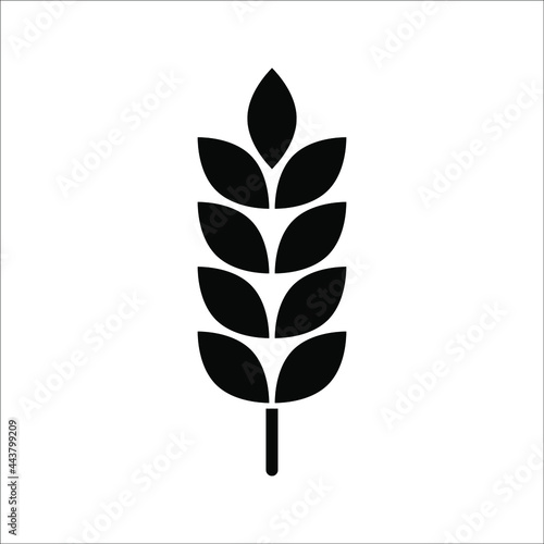 Farm wheat ears icon vector template. color editable on white background. eps 10