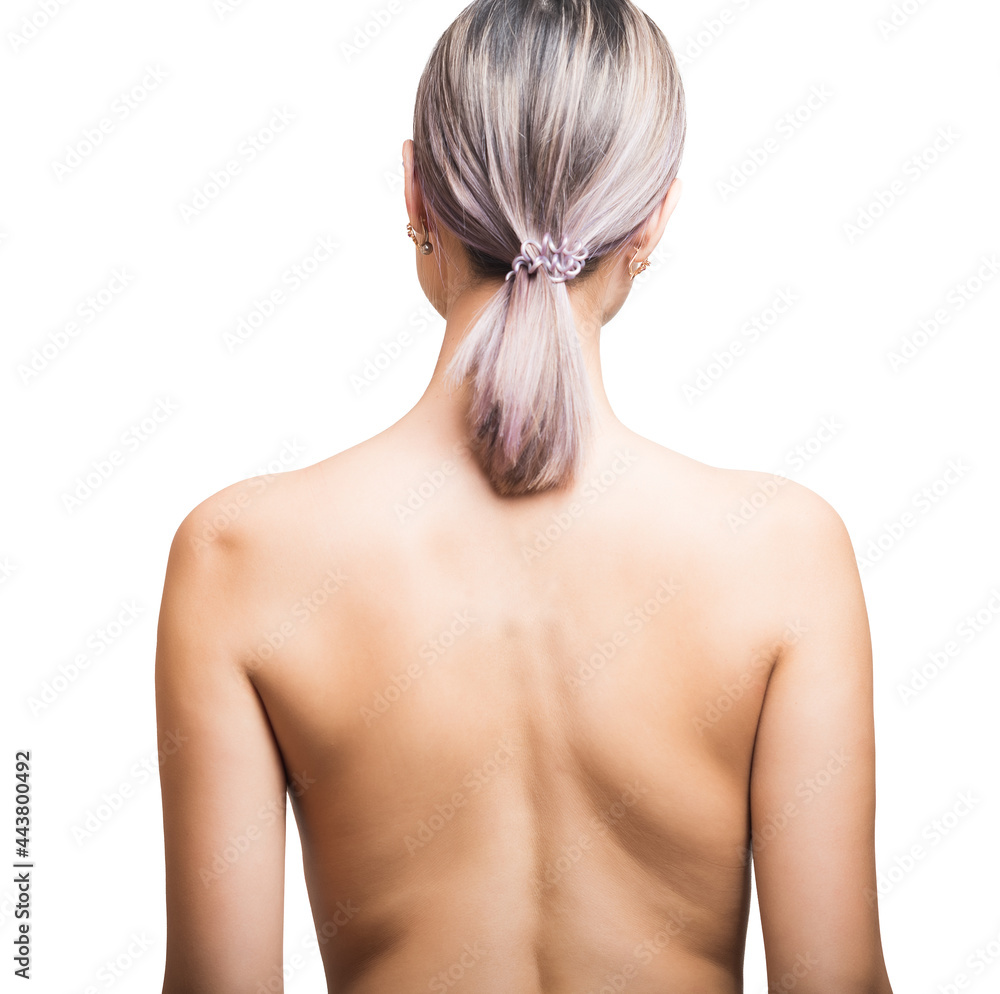 Picture of woman from the back. Picture of woman from the back.