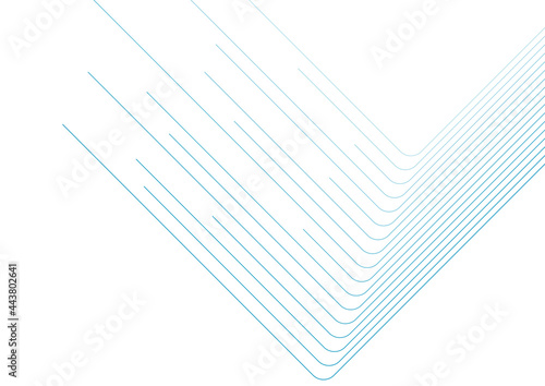 Blue white minimal lines abstract futuristic tech background. Vector digital art design