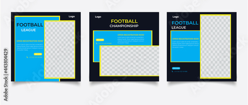 Football for social media posts