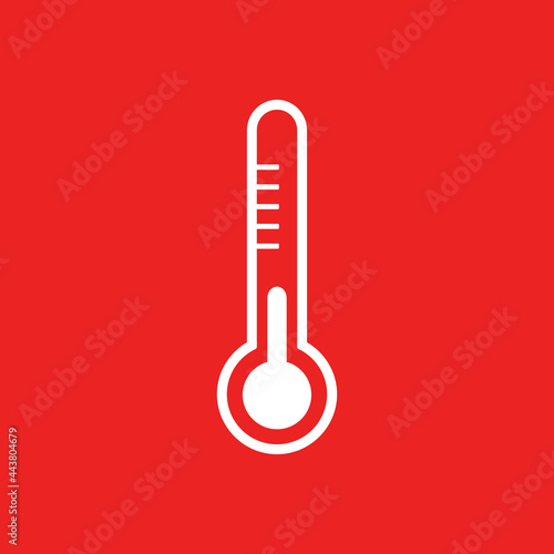 Thermometer und Hintergrund