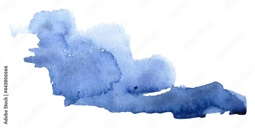 Blue watercolor background. Hand drawn watercolor background. Watercolor free designs. Abstract watercolor background	