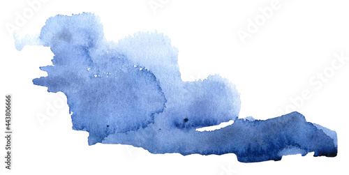Blue watercolor background. Hand drawn watercolor background. Watercolor free designs. Abstract watercolor background 