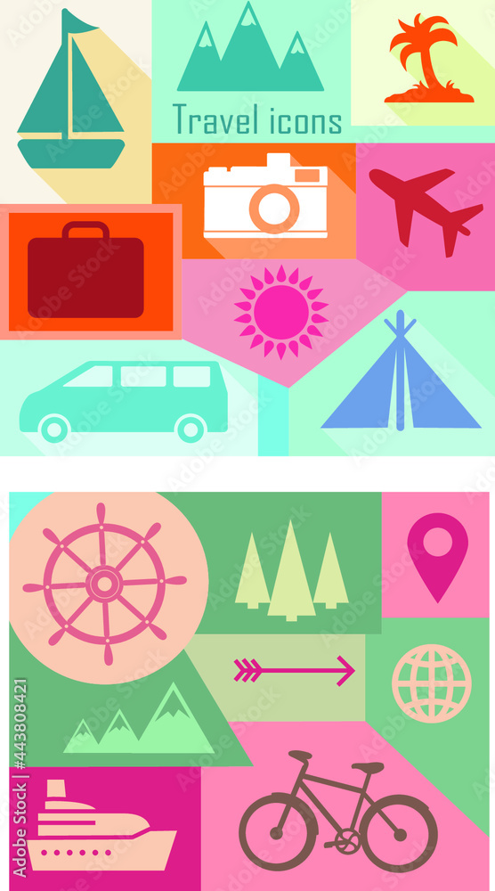set of all you need travel icons set of all you need travel icons