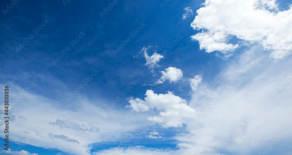 Fototapeta premium Blue sky with white clouds