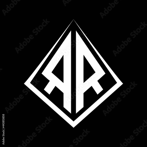 RR logo letters monogram with prisma shape design template Free Download RR logo letters monogram with prisma shape design template - GFXLoad
