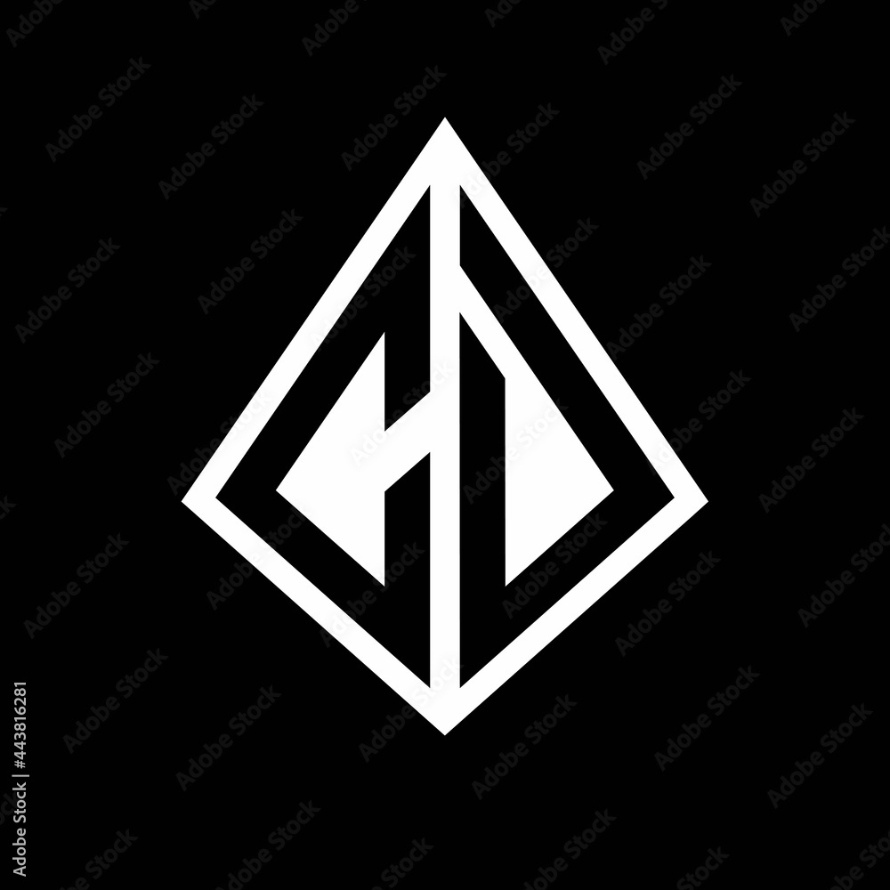 CD logo letters monogram with prisma shape design template CD logo letters monogram with prisma shape design template