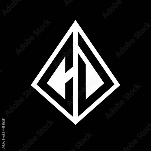 Free Download CD logo letters monogram with prisma shape design template - GFXLoad