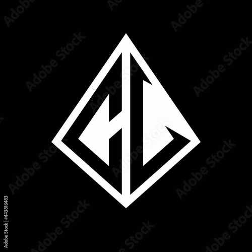 Free Download CV logo letters monogram with prisma shape design template - GFXLoad