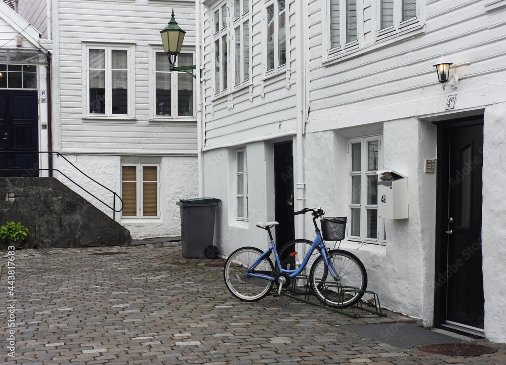 bicycle in the city, Bergen, Norway