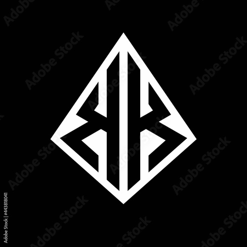 Free Download KK logo letters monogram with prisma shape design template - GFXLoad