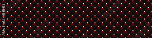 Burgundy luxury background with small beads and rhombuses. Seamless vector illustration. 